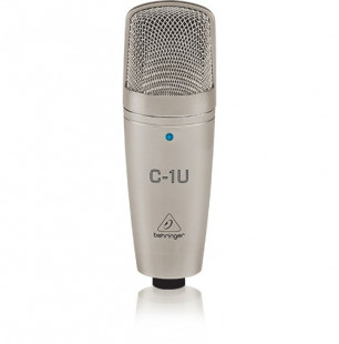 behringer c-1u конденсаторный микрофон со встроенным аудоинтерфейсом