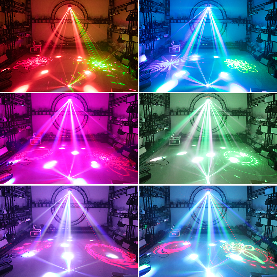 ALIEN New 3in1 Butterfly White световой прибор 2 лазера RG, 2х15Вт RGBW LED, DMX, ИК ПДУ