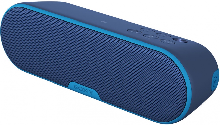 SONY SRS-XB2/LC BLUE Bluetooth колонка с аккумулятором, NFC, AUX, синяя