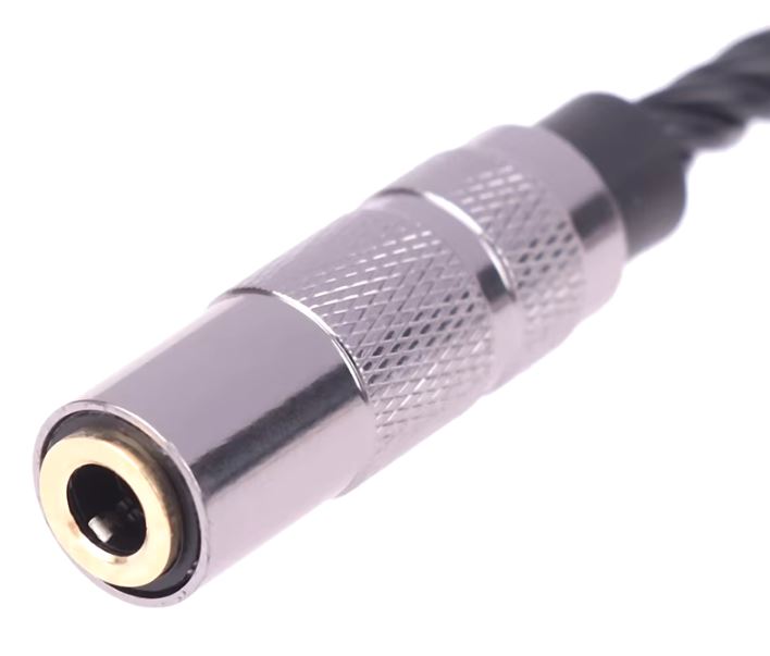 KUFT J4,4M5-mJFS BGD переходник джек штеккер 4,4мм 5 пин - гнездо MINI-Jack 3,5mm STEREO, металл