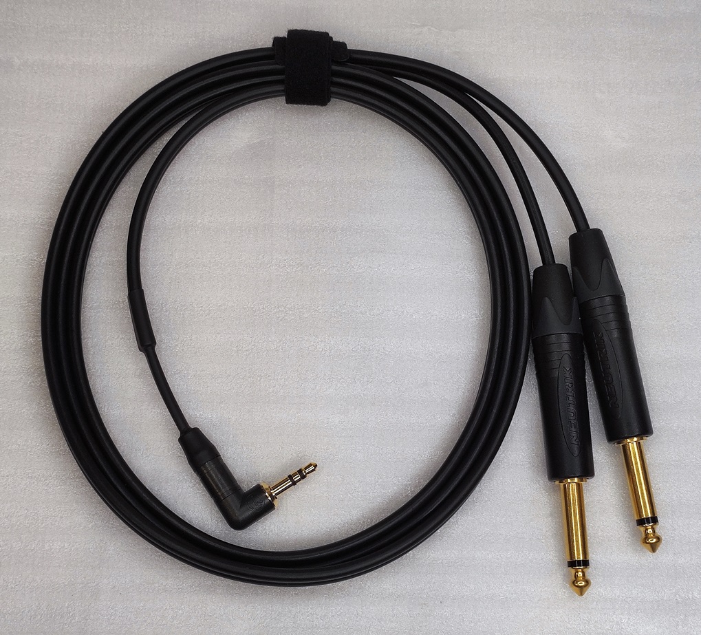 SOMMER CABLE ONYX 2025 MKII mJMSNL-2JMMN-1,5St шнур угловой стерео miniJack-2моно Jack, 1,5м,ремешок