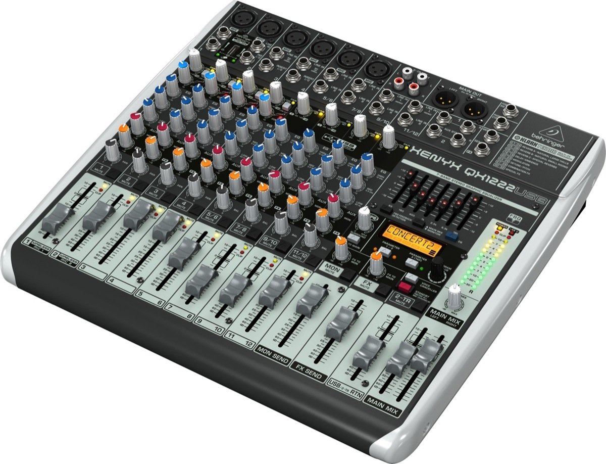 BEHRINGER QX1222USB микшерный пульт 16 каналов, USB/аудио интерфейс