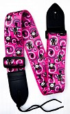 rebel kitty pink ремень для гитары, котята, розовый, полипропилен