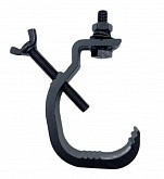 kuft clamp cl25-55 black струбцина для светового прибора на d25-55mm, алюминий, черная