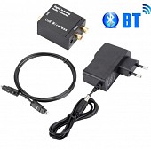 dac-1bt bluetooth преобразователь цап s/pdif(coaxil + toslink) to rca + блок питания