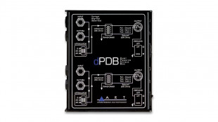 art dpdb двухканальный пассивный di-box, аттеньюаторы позволяют подключать к балансным trs jac