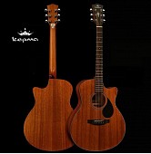 kepma eac wa matt гитара акустическая, махагон, дека ель, цвет красное дерево, матовый