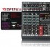lomeho am-gt6 микшерный пульт 6 микр. персон fantom, эквалайзер, mp3 usb, 99 dsp, bluetooth, xlr out
