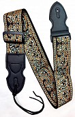 ремень для гитары nwsh-289 bronz/gray/black нейлоновый 2" карман для медиатора, черно-бронз-серый
