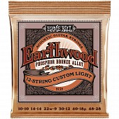 ernie ball 2152 earthwood струны для 12-струнной акустической гитары acoustic phosphor bronze 10-48