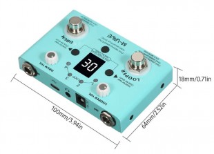 m-vave looper drum лупер с циклической записью, с драм-машиной