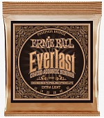 ernie ball 2550 everlast coated phosphor bronze струны для акустической гитары, фосфорная бронза с