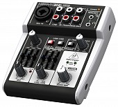 behringer xenyx 302usb микшерный пульт с микрофонным предусилителем usb/аудио интерфейсом