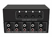 aux-401 4х1/1х4 rca/trs3,5 stereo audio switch коммутатор стерео аудио rca/trs3,5мм 4 канала