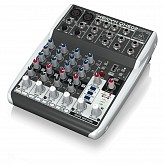 behringer qx602mp3 компактный микшерный пульт 6 каналов (2 мик. 2 стерео), 2 шины, процессор эффекто