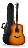 kepma g1-d-bs акустическая гитара, палисандр, массив ситхинской ели, санберст, фирменный кейс