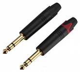 kuft np3x-b-rd джек стерео кабельный балансный, красный хвостовик, позолоченные контакты