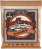 ernie ball 3548 3 pack струны 2148х3 для акуст.гитары acoustic phosphor bronze (11-15-22-30-42-52)