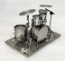сувенир "барабанная установка", малая, 3d модель, сталь сувенир "барабанная установка", малая, 3d модель, сталь