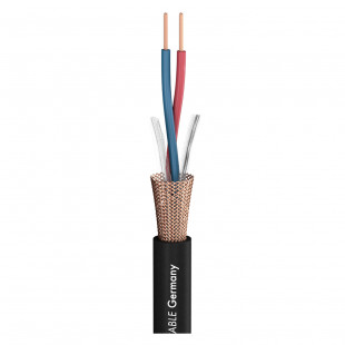 sommer cable club series mkii highflex микрофонный кабель, низкоемкостный 2х0,34мм черны