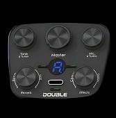 трансакустический датчик x2 double s1 max с usb-зарядкой, тюнер, эффекты ревер, дилей, хорус