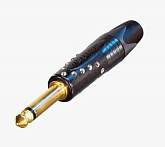 разъем джек neutrik np2x-b-crystal папа jack6.3м моно черный корпус с кристалами сваровски