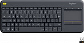 logitech wireless touch k400 plus клавиатура для android, win, приемник usb