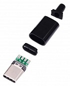 разъем kuft usb3.1 type c male pcb разъем для сборки. черный