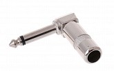 kuft 260n jack 6.3 мм моно угловой, металл, никель