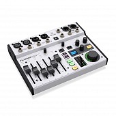 behringer flow 8 цифровой микшерный пульт, 4 trs входа, 2 xlr входа, 2 xlr/trs входа, usb порт