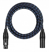 maestro hq xlf-xlm-5bgdst-cot шнур xlr-f - xlr-m high quality, длина 5м, хлопковая оболочка