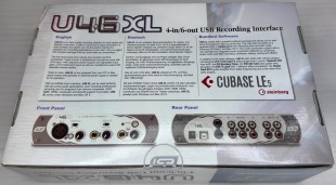 esi u46 xl аудиоинтерфейс usb 4х6, аналог 4х6, mic x 1xlr (+48v), inst hi-z 1/4'trs, наушники, rca в