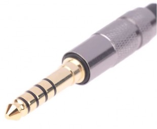 kuft j4,4m5-mjfs bgd переходник джек штеккер 4,4мм 5 пин - гнездо mini-jack 3,5mm stereo, металл