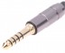 kuft j4,4m5-mjfs bgd переходник джек штеккер 4,4мм 5 пин - гнездо mini-jack 3,5mm stereo, металл