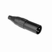 amphenol ac3mmb канон "папа" xlr 3 штекер на кабель диаметром 3-6.5 мм, черненый корпус