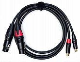 maestro 2xlfa-2rfa-305-1,5st шнур 2 xlr-f - 2 rca-f (classe a), hpc305, длина 1,5м, ремешок