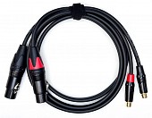 maestro 2xlfa-2rfa-305-1,5st шнур 2 xlr-f - 2 rca-f (classe a), hpc305, длина 1,5м, ремешок
