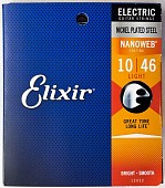 elixir 12052 струны для электрогитары anti-rust nanoweb light (010-013-017-026-036-046)