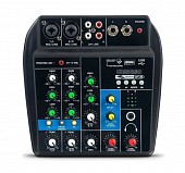 sunbuck sj1100bt микшерный пульт 2 микр/линейных, 1 стерео, mp3 usb, эффекты