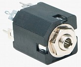 amphenol acjs-mv35-5 панельное гнездо jack 1/8” (3.5ммø) phone, вертикальная установка в пп, стерео