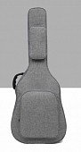 brahner ga-31 gray чехол для акустической гитары western, утепленный, плотный. серый цвет