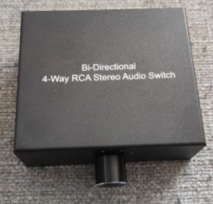 4х1/1х4 rca stereo audio switch коммутатор стерео аудио rca 4х1/1х4 канала