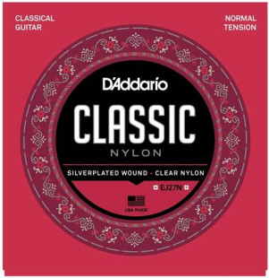 d'addario ej27n normal tension струны для классической  гитары (нейлон)