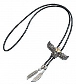 галстук-боло орел, плетеный шнурок