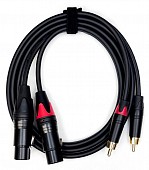 maestro 2xlfa-2rma-305-1,5st шнур 2 xlr-f - 2 rca-m (classe a), hpc305, длина 1,5м, ремешок