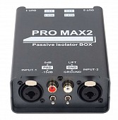 pro max2 cleanbox конвертор аналогового сигнала балансный-небалансный, 2 xlr балансных входа/выхода