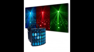 american dj dekker led светодиодный световой прибор, звуковая анимация, 2 или 8 dmx-каналов, 40 линз