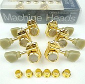 Колки для электрогитары kaynes 3r3l vintage deluxe locking electric guitar machine heads lp ЗОЛОТО