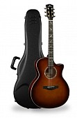 kepma a1-ga-wa акустическая гитара, массив красное дерево, массив ситхинской ели, жесткий кофр