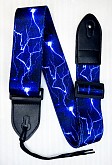 rebel bright lightning ремень для гитары, яркая молния, сине-фиолетовый, полипропилен